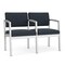 Lesro Lenox 2 Seat Tandem Seating W/ Arm, 43.5 in W 24.5 in L 32 in H LS2103 - alternate 1